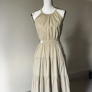 JCrew tiered maxi dress